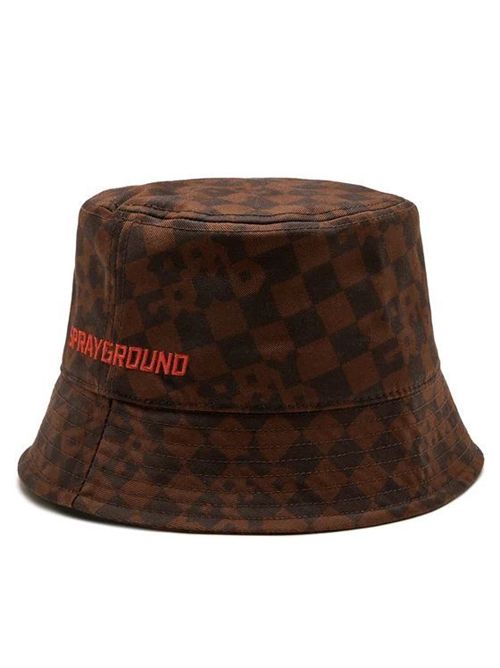 Cappello CHECK BUCKET CAP SPRAYGROUND | SP14998BRWMARRONE NERO
